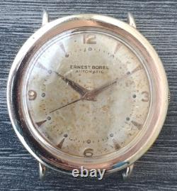 Montre homme vintage Ernest Borel automatique cadran patine Felsa 1560