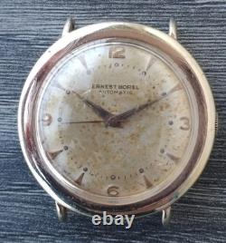 Montre homme vintage Ernest Borel automatique cadran patine Felsa 1560