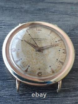 Montre homme vintage Ernest Borel automatique cadran patine Felsa 1560