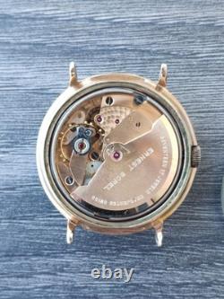 Montre homme vintage Ernest Borel automatique cadran patine Felsa 1560