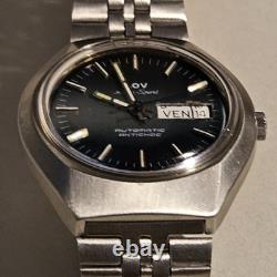 Montre homme vintage LOV Aqua Sport rare acier automatique français ETA DayDa