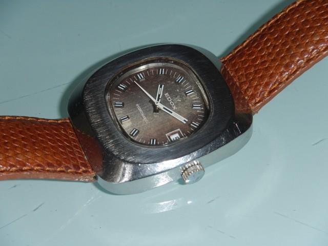 Montre Mécanique Vintage Edox Hydromatic 200302 Automatique Fonctionne C1970