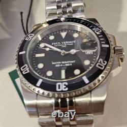 Montre plongée automatique Homme Vermot 1935 Chaux de Fonds 200m Acier 41 mm 24J