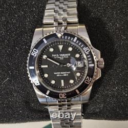 Montre plongée automatique Homme Vermot 1935 Chaux de Fonds 200m Acier 41 mm 24J