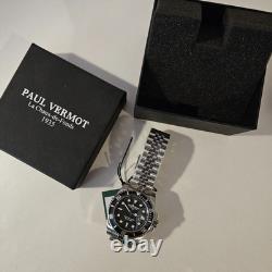 Montre plongée automatique Homme Vermot 1935 Chaux de Fonds 200m Acier 41 mm 24J