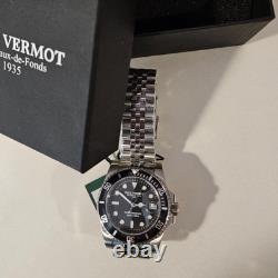 Montre plongée automatique Homme Vermot 1935 Chaux de Fonds 200m Acier 41 mm 24J