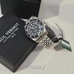 Montre plongée automatique Homme Vermot 1935 Chaux de Fonds 200m Acier 41 mm 24J