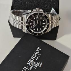 Montre plongée automatique Homme Vermot 1935 Chaux de Fonds 200m Acier 41 mm 24J