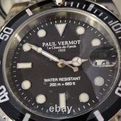 Montre plongée automatique Homme Vermot 1935 Chaux de Fonds 200m Acier 41 mm 24J