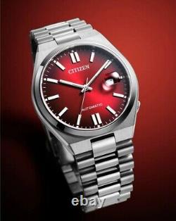 Montre pour homme Citizen Tsuyosa NJ0150-56W automatique cadran rouge saphir