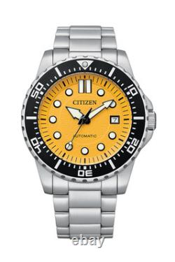 Montre pour homme Citizen à cadran jaune automatique NJ0170-83Z 100M