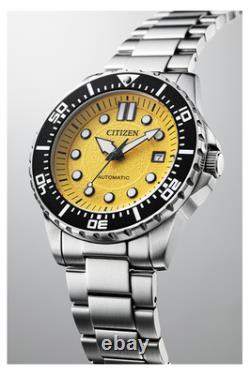 Montre pour homme Citizen à cadran jaune automatique NJ0170-83Z 100M