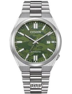 Montre pour homme Citizen automatique cadran camouflage vert verre saphir