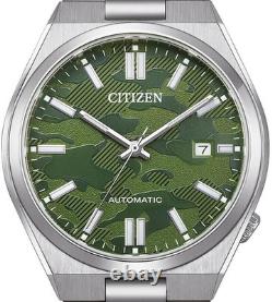 Montre pour homme Citizen automatique cadran camouflage vert verre saphir