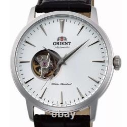 Montre pour homme Orient Open Heart automatique cadran blanc bracelet en