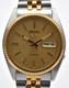 Montre Pour Homme Seiko 5 Automatic 7s26-3110 Lunette Cannel&eacute;e Dor&eacute;e Deux