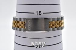 Montre pour homme Seiko 5 Automatic 7S26-3110 lunette cannelée dorée deux
