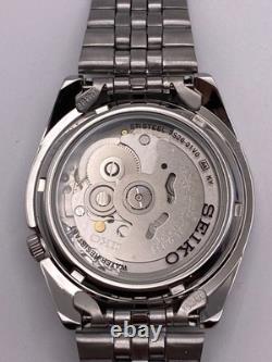Montre pour homme Seiko 5 automatique cadran argenté en acier inoxydable SNK3