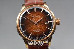 Montre pour homme Seiko Presage 4R35-01T0 cadran marron date automatique 40 m Montre pour homme Seiko Presage 4R35-01T0 cadran marron date automatique 40 m