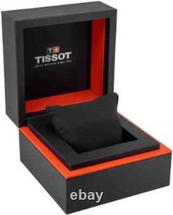 Montre pour homme Tissot PRX 40 mm cadran bleu quartz bracelet cuir bleu T137