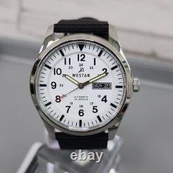 Montre pour homme Westar 80019STN101 automatique cadran blanc date jour en