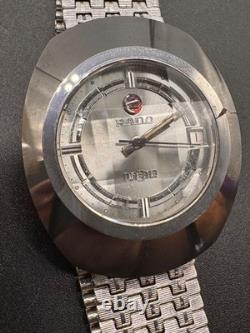 Montre ronde automatique homme RADO DiaStar cadran argenté occasion