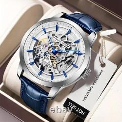 Montre squelette automatique pour homme Pagani Design en acier inoxydable 100