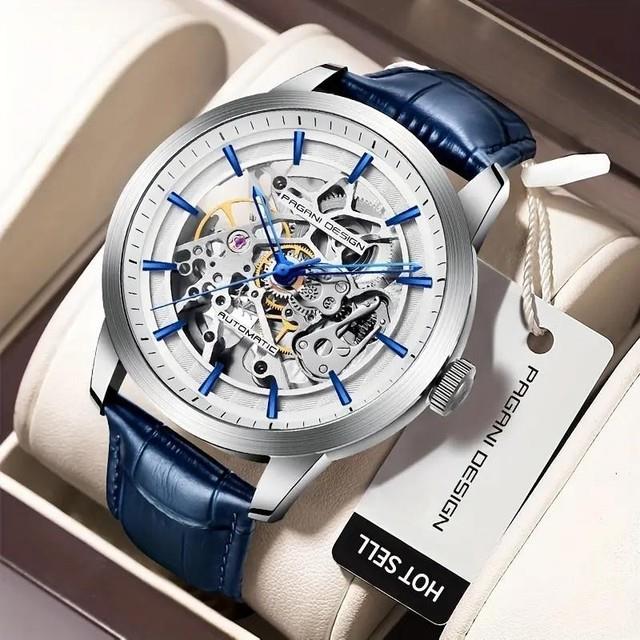 Montre Squelette Automatique Pour Homme Pagani Design En Acier Inoxydable 100
