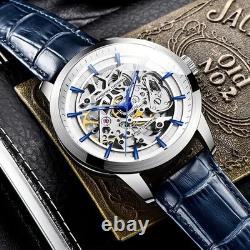Montre squelette automatique pour homme Pagani Design en acier inoxydable 100