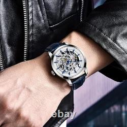 Montre squelette automatique pour homme Pagani Design en acier inoxydable 100