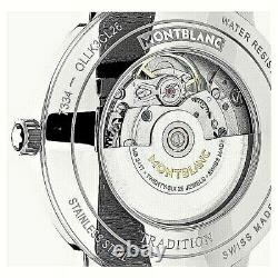 Montre suisse automatique homme vintage mecanique bracelet acier luxe montblanc
