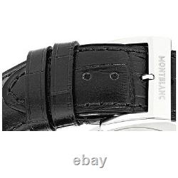 Montre suisse automatique homme vintage mecanique bracelet cuir noir montblanc