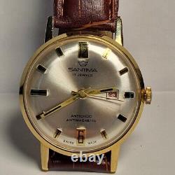 Montre vintage SANTIMA Watch 17 jewels SWISS Mechanical de Rare Men Originall