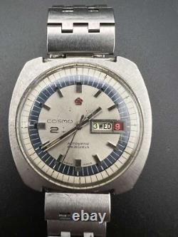 Montre vintage Titoni Cosmo swiss acier 37mm automatique homme