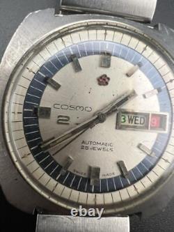 Montre vintage Titoni Cosmo swiss acier 37mm automatique homme