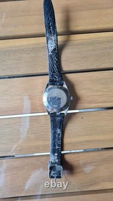 Montre vintage homme année 70 YEMA sous marine automatique 35mm acier fonctionne