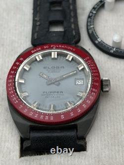 Montre vintage rare Eloga Flipper automatique tropical 20atm jeux olympique 37mm Montre vintage rare Eloga Flipper automatique tropical 20atm jeux olympique 37mm