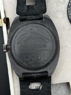 Montre vintage rare Eloga Flipper automatique tropical 20atm jeux olympique 37mm Montre vintage rare Eloga Flipper automatique tropical 20atm jeux olympique 37mm