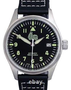 New! Mechanical Military Watch with Japan Automatic Movement NH35A! Fr