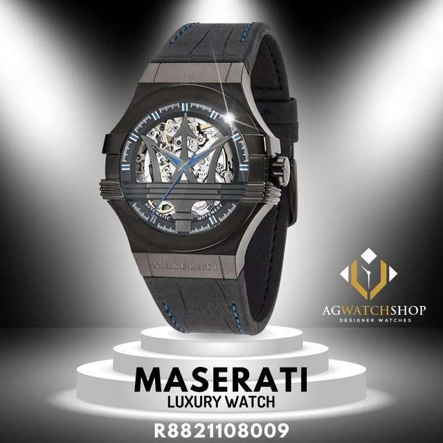 Nouvelle Montre Automatique Maserati Potenza Pour Homme R8821108009 Noire