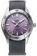 Orient Mako 40 Mm Cuir Lilas Ra-ac0q07v Montre Homme Automatique Sub 200 M&egrave;tres