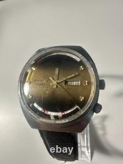 ORIENT montre homme automatique 21 rubis jour/date cadran doré cuir noir