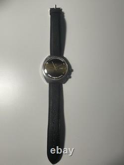 ORIENT montre homme automatique 21 rubis jour/date cadran doré cuir noir