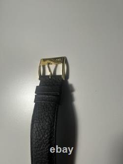 ORIENT montre homme automatique 21 rubis jour/date cadran doré cuir noir