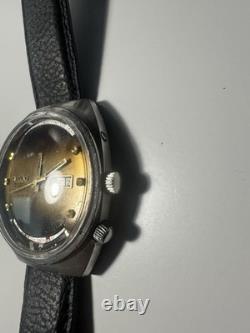 ORIENT montre homme automatique 21 rubis jour/date cadran doré cuir noir