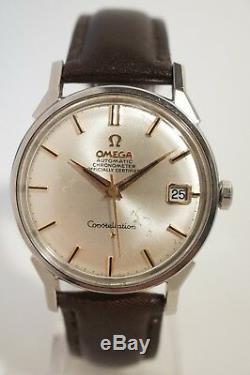Omega Constellation En Acier, Automatique, Date, Certifie Chronometre, 1967