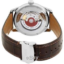 Oris Artelier Homme 40mm Bracelet Cuir Automatique Montre 01 733 7670 4051-LS