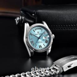 PAGANI DESIGN COLLECTION SILVER & BLUE Automatic Men's Watch Montre Homme