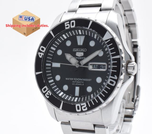 Presque Comme Neuve Montre De Plong&eacute;e Automatique Pour Homme Seiko 5