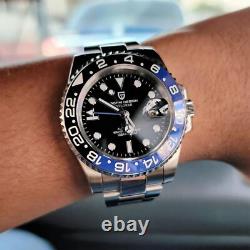 Pagani Design GMT Montre Homme Automatique Mécanique Verre Saphir Synthétique Pagani Design GMT Montre Homme Automatique Mécanique Verre Saphir Synthétique
